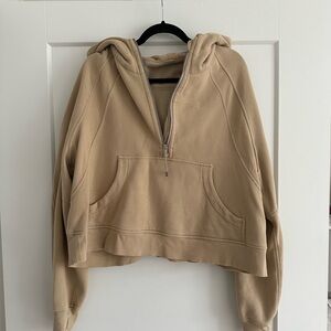 lululemon athletica Beige Women's Half-Zip Hoodie